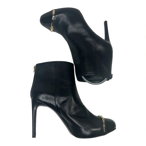 Tory Burch Black Pacey Cap-Toe Ankle Bootie. Sz: 9.5 - Picture 8 of 13